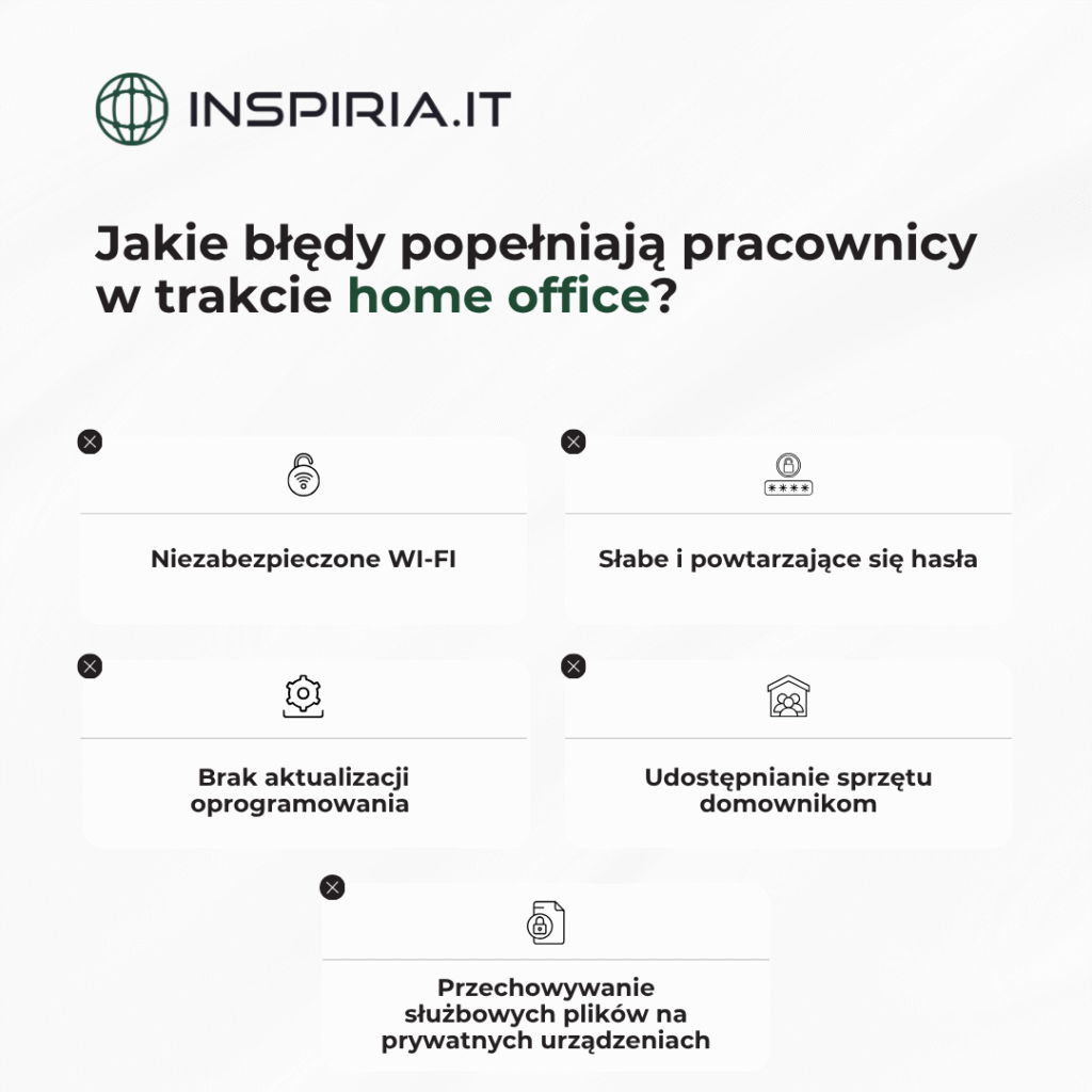 błędy pracy zdalnej